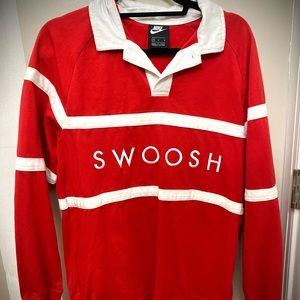 • Nike • Men’s Size: Medium • Red Rugby Swoosh